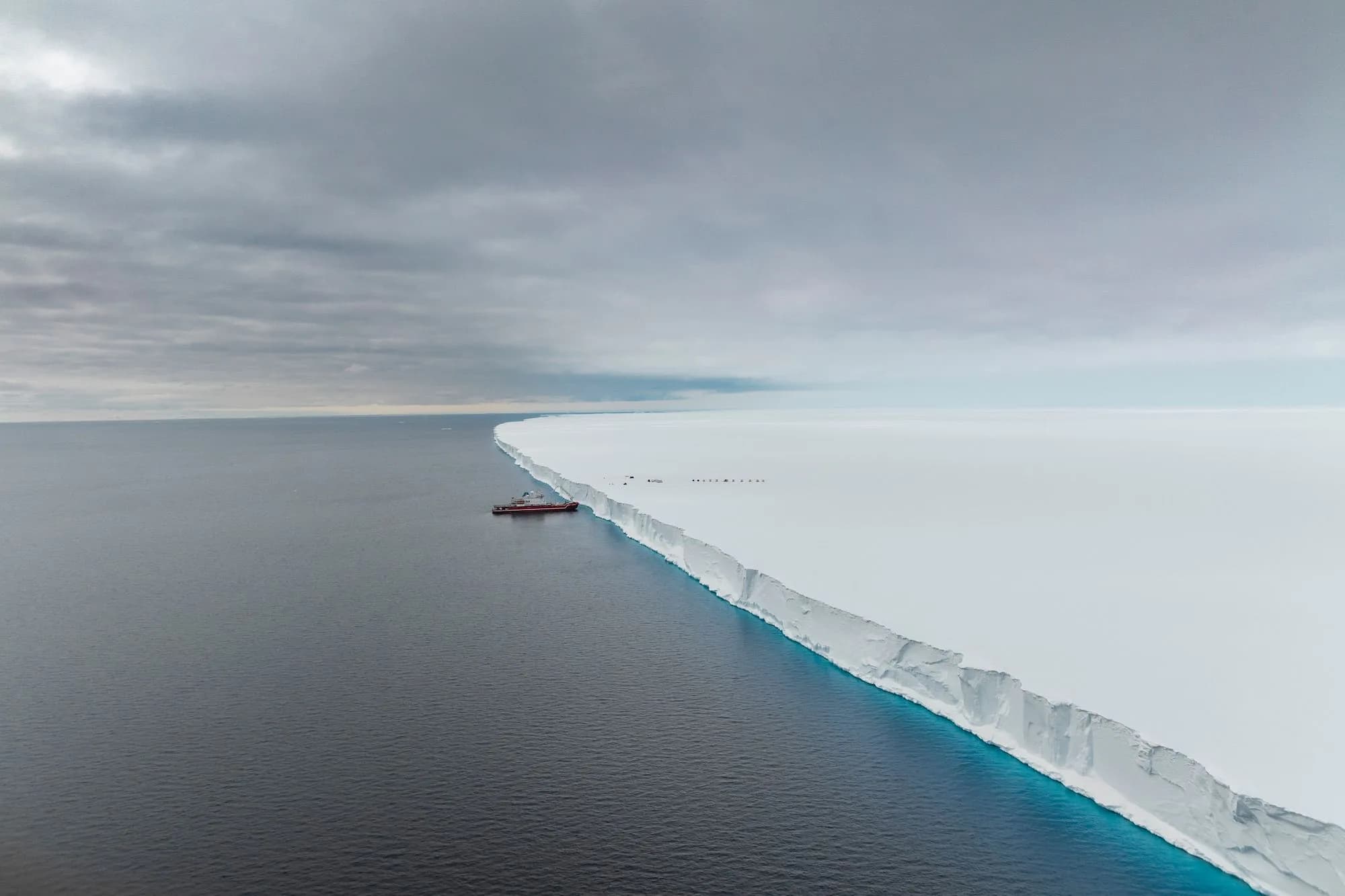 Ice Shelf Coast in Antarctica