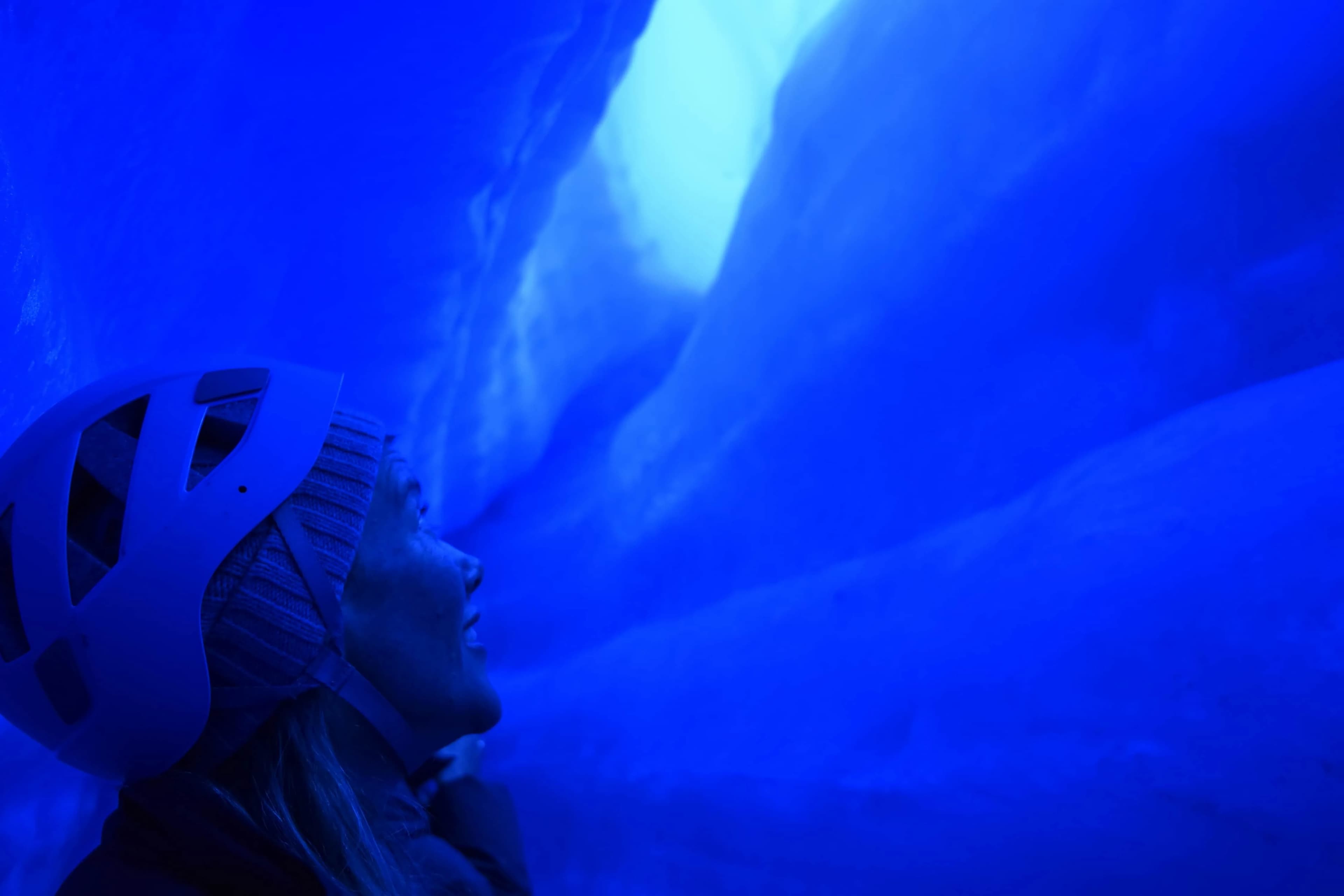 Antarctic blue ice tunnels